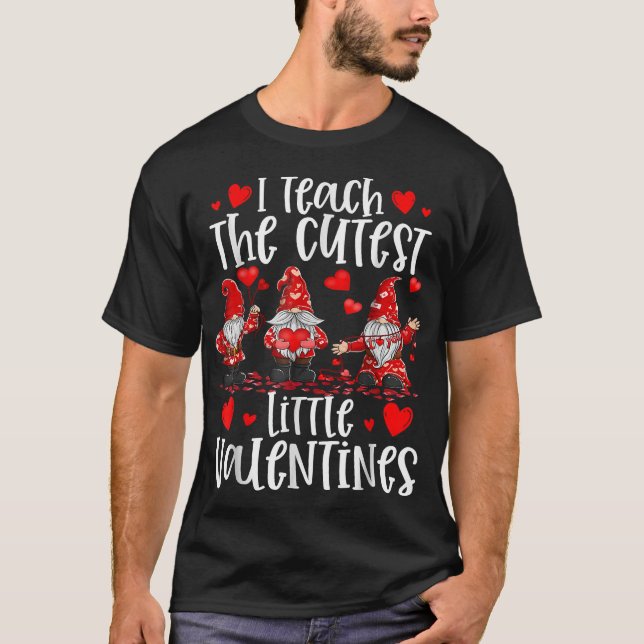 Jag lär ut det lilla lilla valentines day gnome-te t shirt (Framsida)
