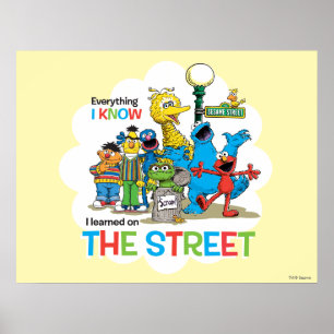 Jag lärde mig på GATAN Poster