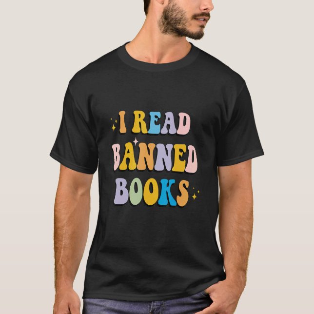 Jag läser Bannad Bokar Costume Week Librarian Read T Shirt (Framsida)