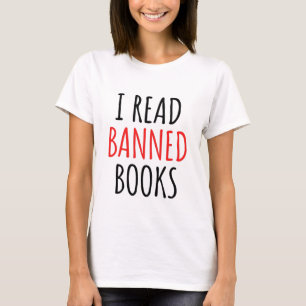 Jag läser Bannad Bokar-notering T Shirt
