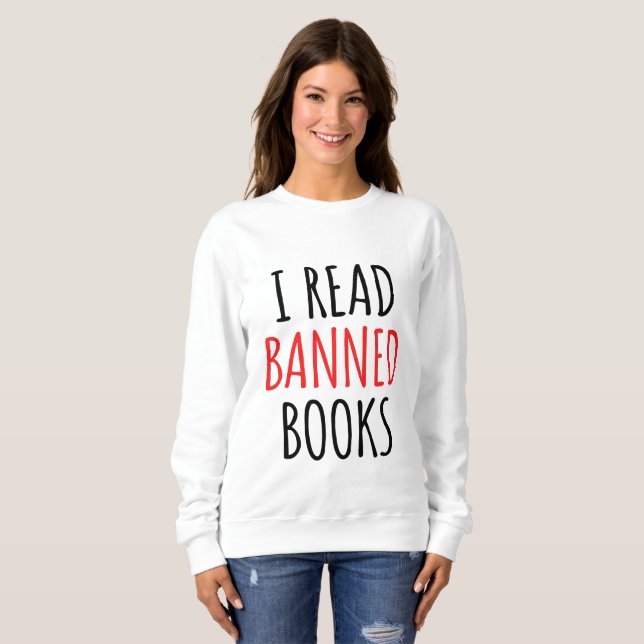 Jag läser Bannad Bokar-notering T Shirt (Hel framsida)