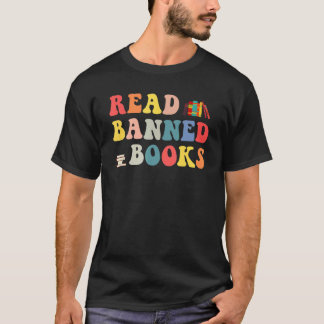 Jag läser Bannad Bokar Reader Bookworm T Shirt
