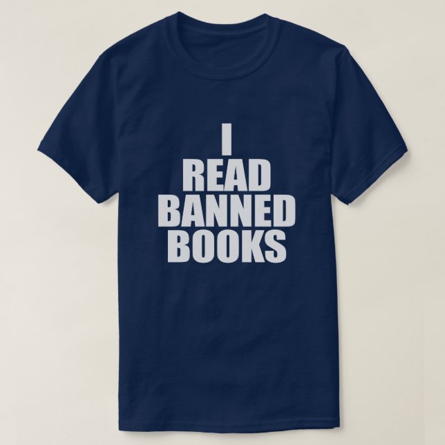 JAG LÄSER BANNED BOKAR T-Shirt (Design framsida)