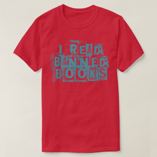 Jag läser Banngarin Bokar Bokar Älskare T Shirt (Design framsida)