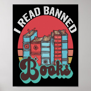 Jag läser Banngarvad Bokar Funny Bok Älskare Vinta Poster
