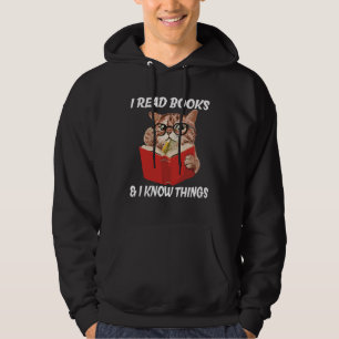 Jag läser böcker & jag vet saker Läsning av litter Hoodie