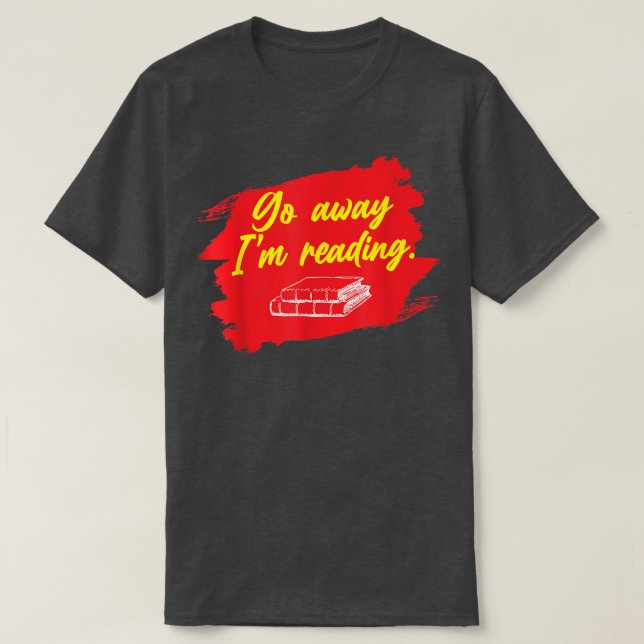 Jag läser Bok Älskare Bok Nerd Librarian T Shirt (Design framsida)