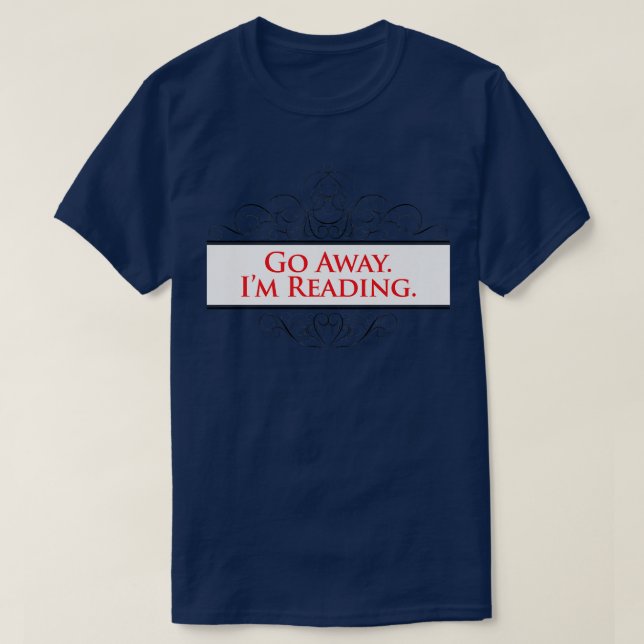 Jag läser Bok Älskare Bok Nerd Librarian T Shirt (Design framsida)