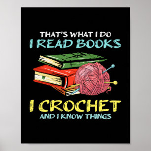 Jag läser Bok I-kroken och jag vet inte. Poster