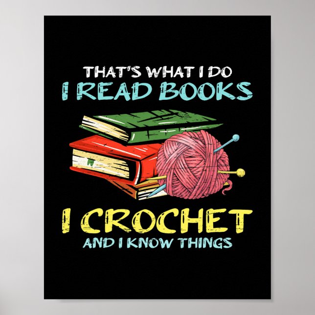 Jag läser Bok I-kroken och jag vet inte. Poster (Framsidan)
