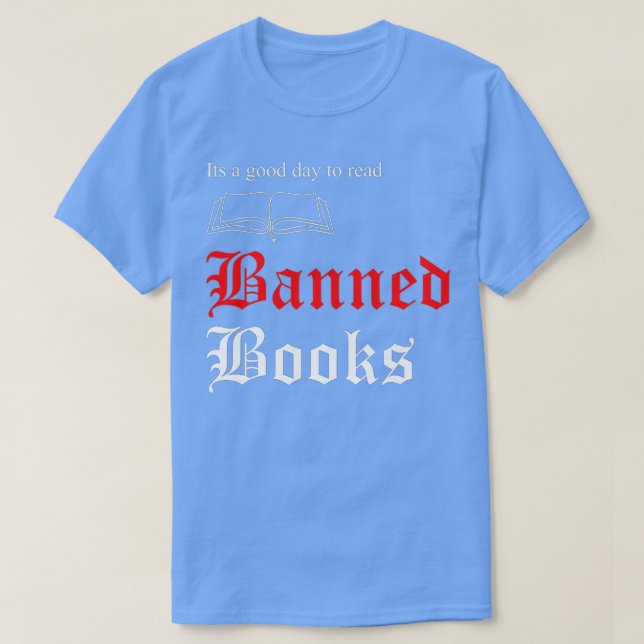Jag läser Bokar förbjuden, Lusare läsare Manar Kvi T Shirt (Design framsida)