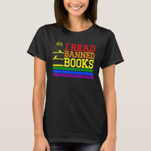 Jag läser Bokar som är förbjuden och läser Bibliot T Shirt
