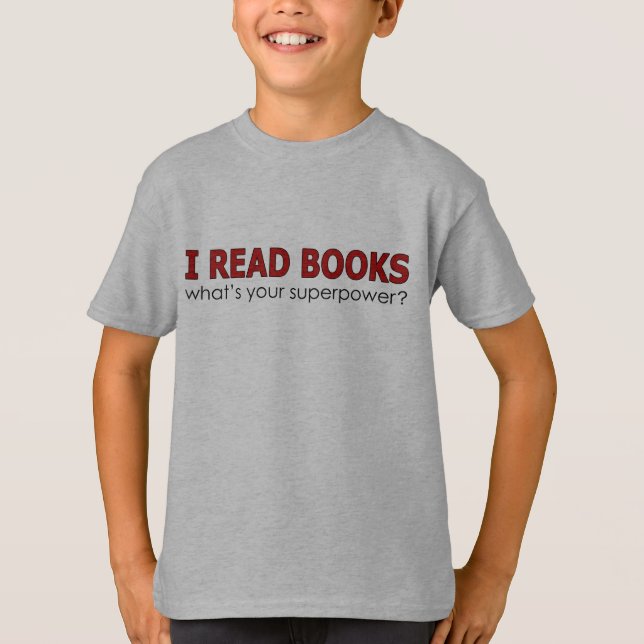 JAG LÄSER BOKAR T-SHIRT (Framsida)
