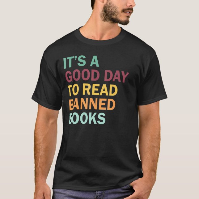 Jag läser bokmask för Bokar-läsning, förbjuden T Shirt (Framsida)