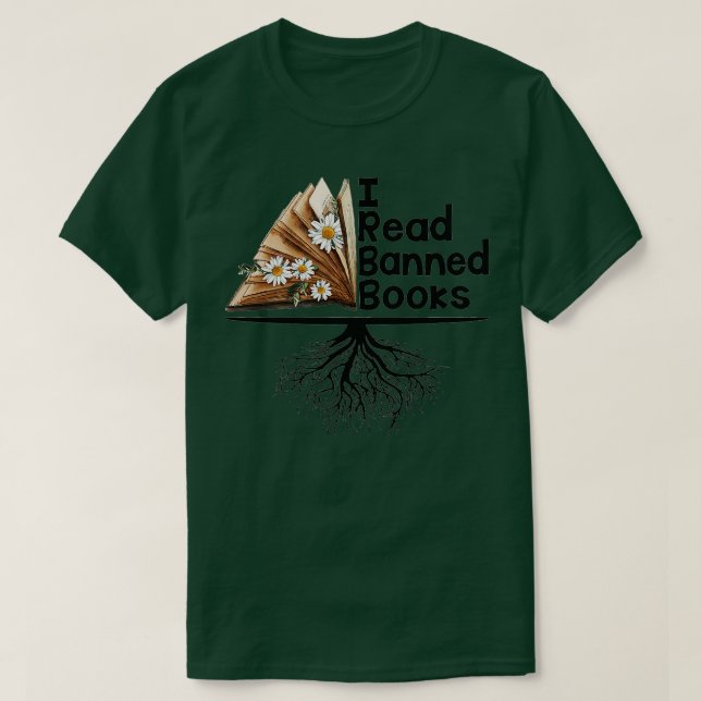 Jag läser bokmasken Banned Bokar Bok Älskare i Boo T Shirt (Design framsida)