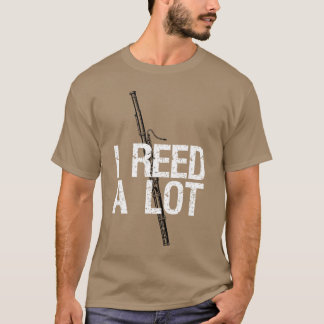 Jag läser en massa roliga fagottspelare rör pun pr t shirt