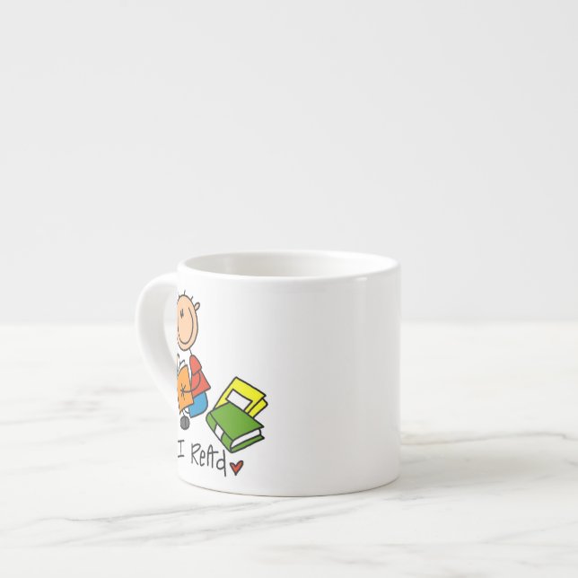 Jag läser espressomugg (Framsida vänster)