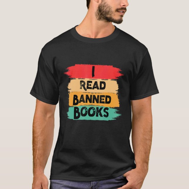 Jag läser Förbannad Bokar Shirt Librarian Retro T Shirt (Framsida)