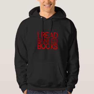 Jag läser förbjuden Bokar Hoodie