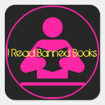 Jag läser förbjuden Bokar: Rosa Reading Icon