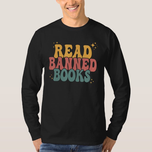 Jag läser förbjuden Bokar T Shirt (Framsida)