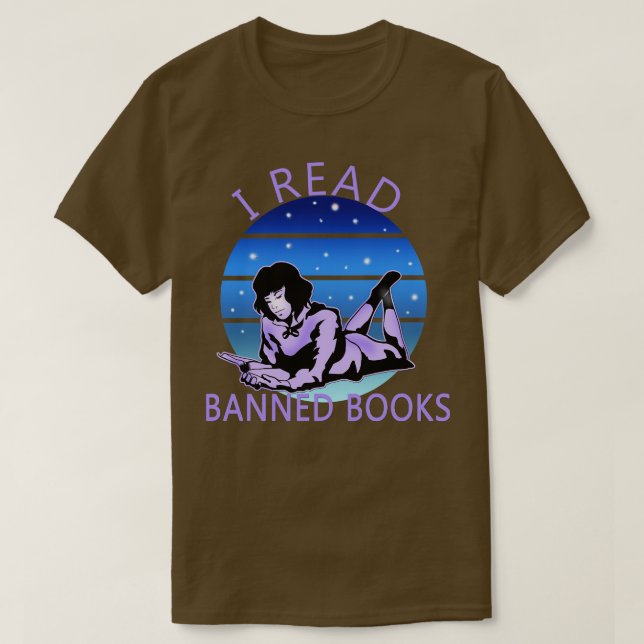 JAG LÄSER FÖRBJUDET BOKAR T SHIRT (Design framsida)