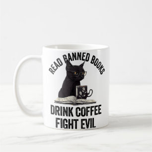 Jag läser förbjudna böcker Älskare BookWorm Kärlek Kaffemugg