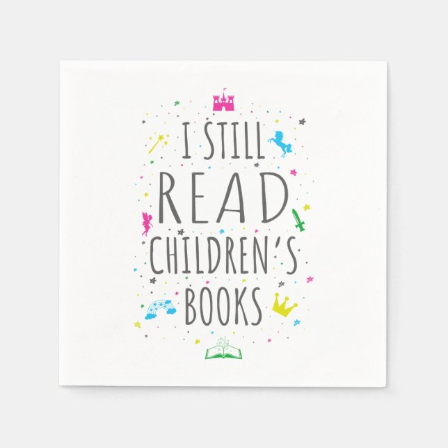 Jag läser fortfarande Barns Bokar I Pappersservett (Framsidan)