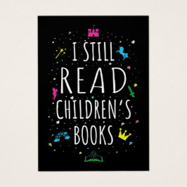 Jag läser fortfarande Barns Bokar I Visitkort