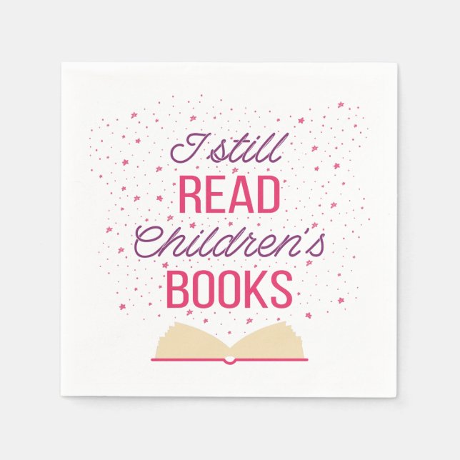 Jag läser fortfarande Barns Bokar III Pappersservett (Framsidan)