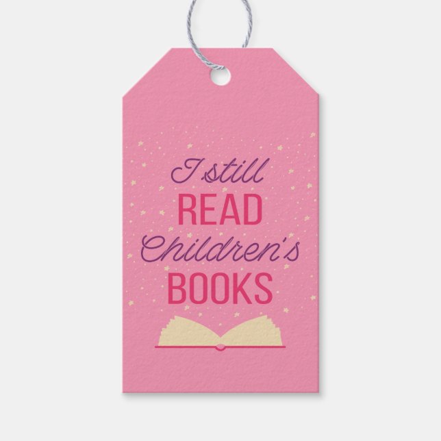 Jag läser fortfarande Barns Bokar III Presentetikett (Framsidan)