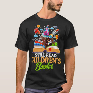 Jag läser fortfarande Barns Bokar Shirt T