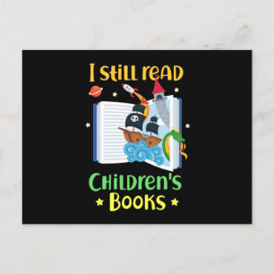 Jag läser fortfarande Childrens Bokar Vykort