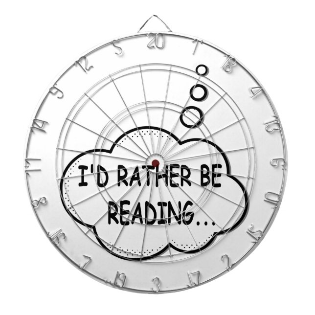 Jag läser hellre darttavla (Framsidan)