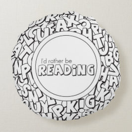 Jag läser hellre Dekorativ kudde