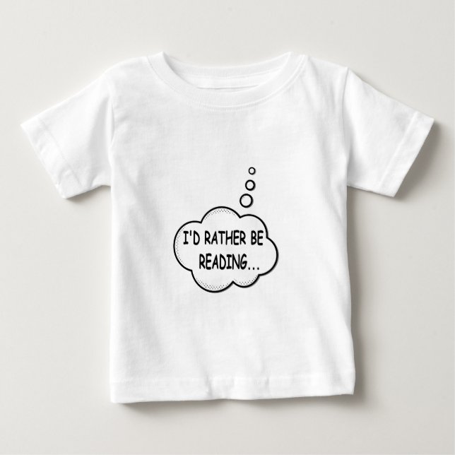 Jag läser hellre tee shirt (Framsida)