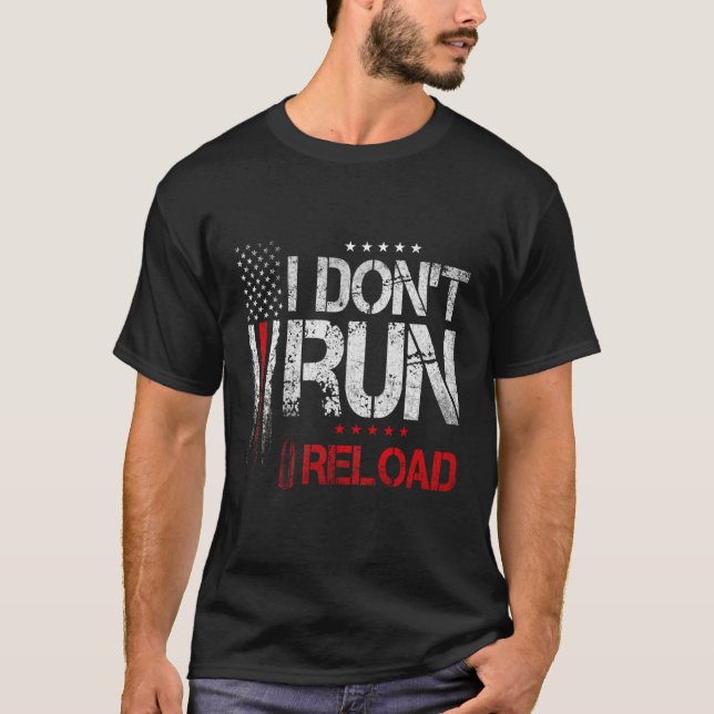 Jag läser inte om Flagga i Springa. T Shirt (Framsida)