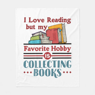 Jag läser Kärlek, men föredrar Hobby Collating Bok Fleecefilt