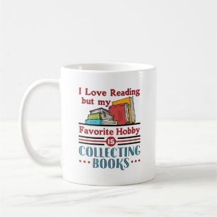 Jag läser Kärlek, men föredrar Hobby Collating Bok Kaffemugg