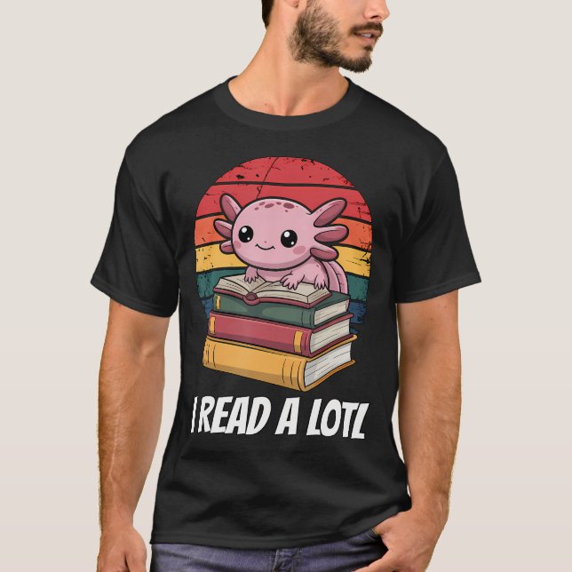 Jag läser massor av Axolotl T Shirt (Framsida)