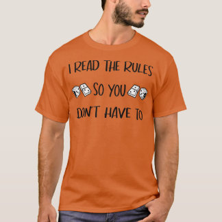 JAG LÄSER REGLER, SÅ ATT DU INTE MÅSTE T SHIRT