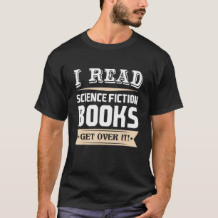Jag läser Science fiction Bokar och tar över det T Shirt