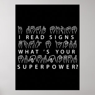 Jag läser signaturer som är ditt supermaktssprå poster