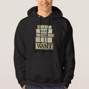 Jag läser vad jag vill ha Bokar i veckan Bok Hoodie