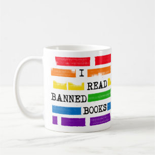 Jag läste att Bokar Rainbow är förbjuden Kaffemugg