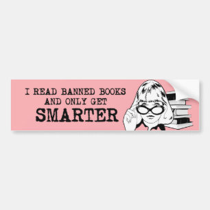 Jag läste bokar och blev smartare bildekal