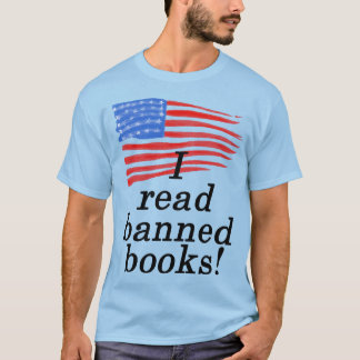 Jag läste bokar och USA:s nödlidande Flagga T Shirt