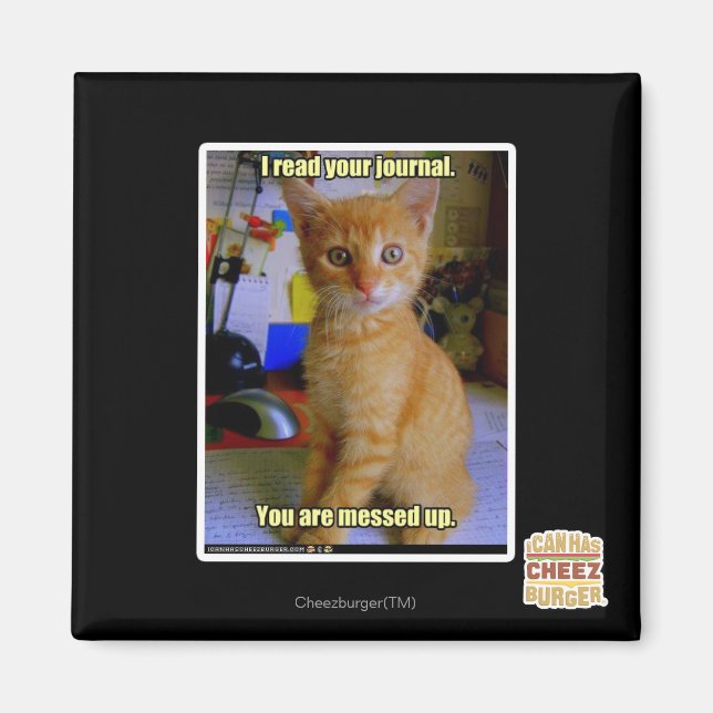 Jag läste din journal magnet (Framsidan)