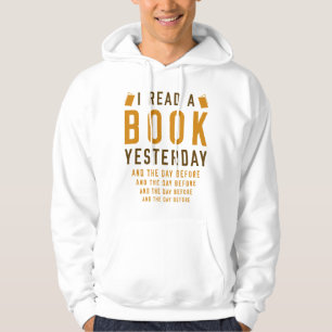 Jag läste en Bok i går Hoodie