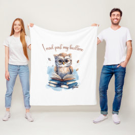 Jag läste förbi sängtiden fleecefilt